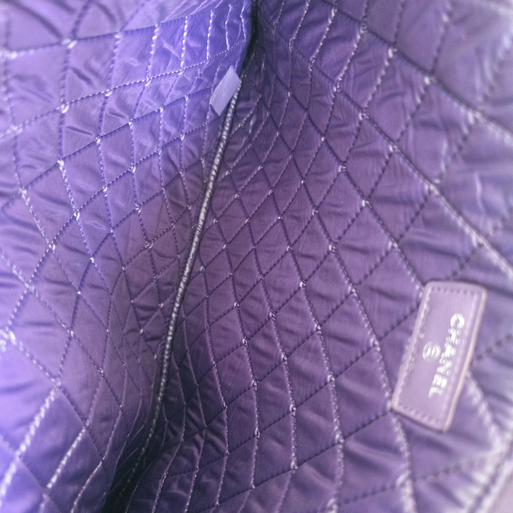 Chanel Quilted Purple Clutch - Picture 4 of 7